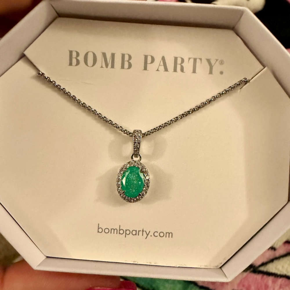 BP Emerald Ice Crystal Necklace